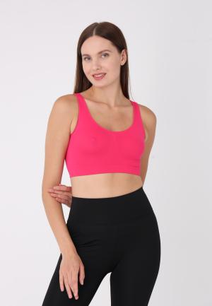 Bustieră din microfibră cu bretele late, -Fucshia