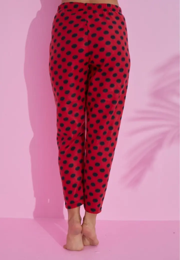 Pantaloni Damă Polar cu Buline