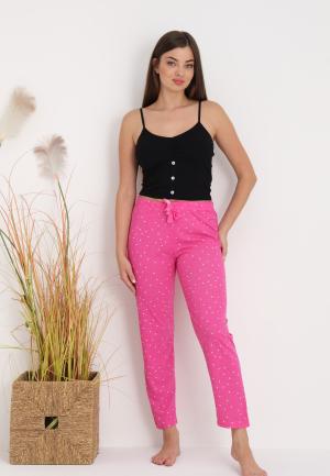 Pantaloni lungi de pijama damă imprimeu buline