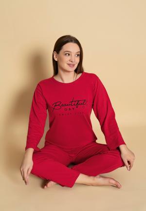 Pijama Dama Maneca Lunga și Pantaloni Lungi ,Beautiful