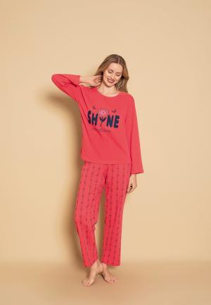 Pijama Dama Maneca Lunga și Pantaloni Lungi Shine
