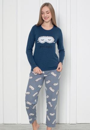Pijama Damă Mâneca Lungă Pantalon Lung – Good Night