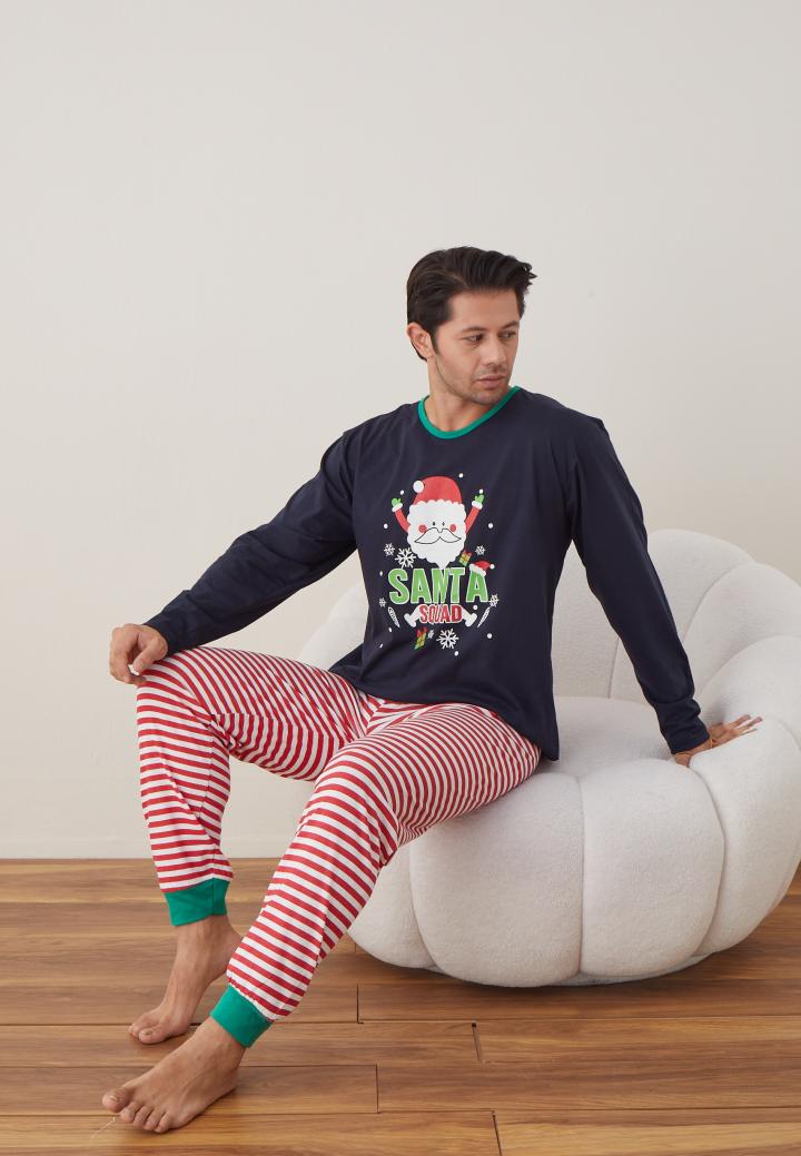 Pijamale Crăciun Bărbat – Cu Imprimeu Santa