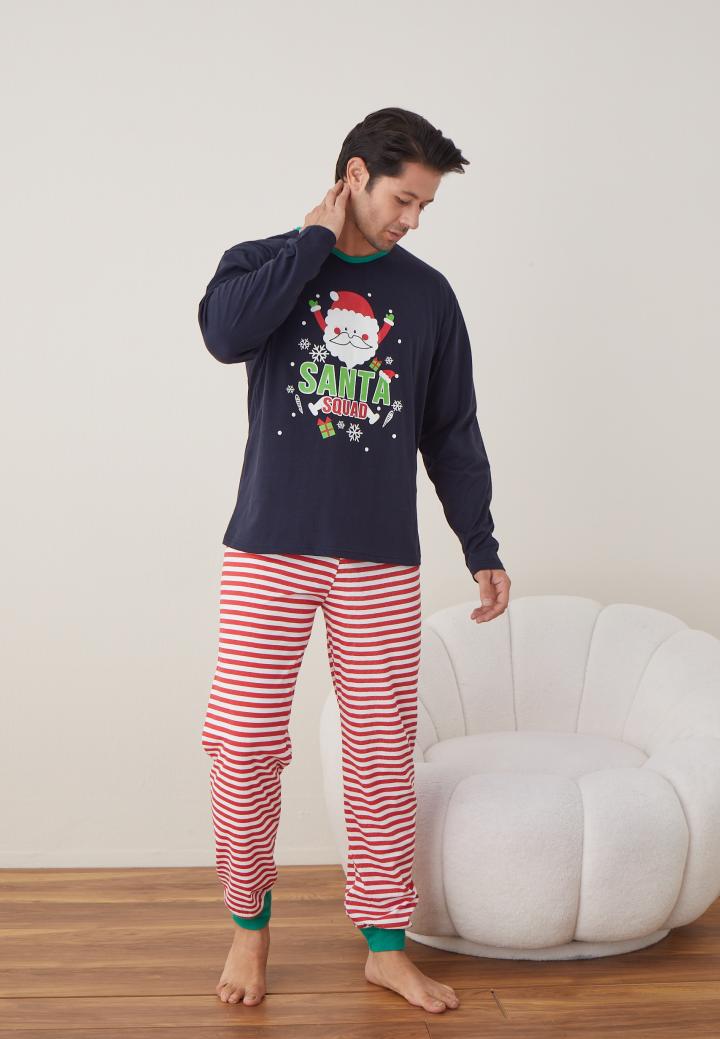 Pijamale Crăciun Bărbat – Cu Imprimeu Santa