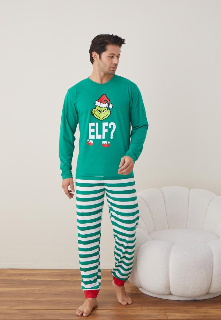 Pijamale Crăciun Bărbat – Design Elf,