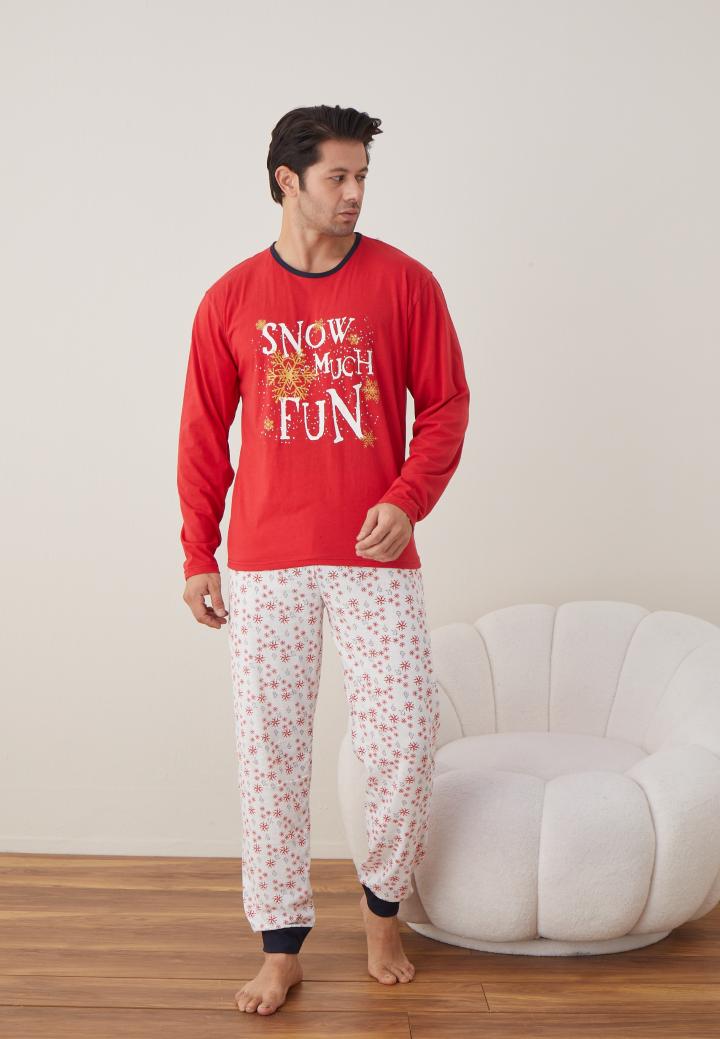 Pijamale Crăciun Bărbat – Snow Much Fun