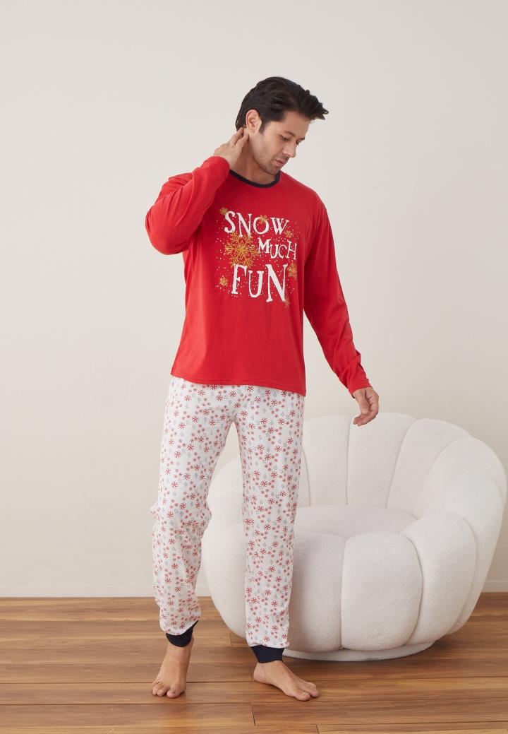 Pijamale Crăciun Bărbat – Snow Much Fun