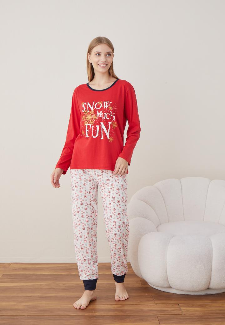 Pijamale Crăciun Damă – Snow Much Fun