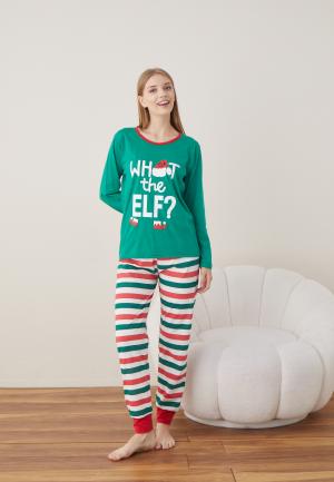 Pijamale Crăciun Damă – What the Elf