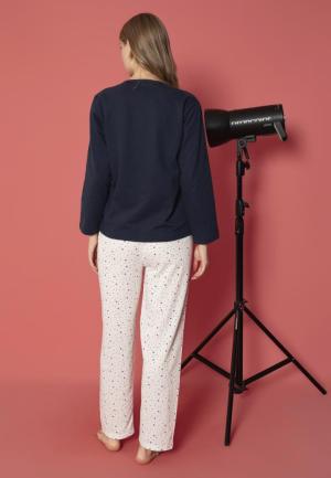 Pijama Damă Vătuită cu Mâneci Lungi