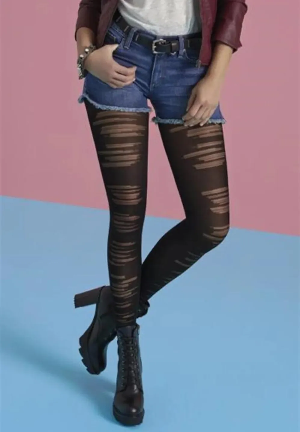 Dres Penti 60 DEN Slash Negru – Stil și Rezistență Zi de Zi - 2