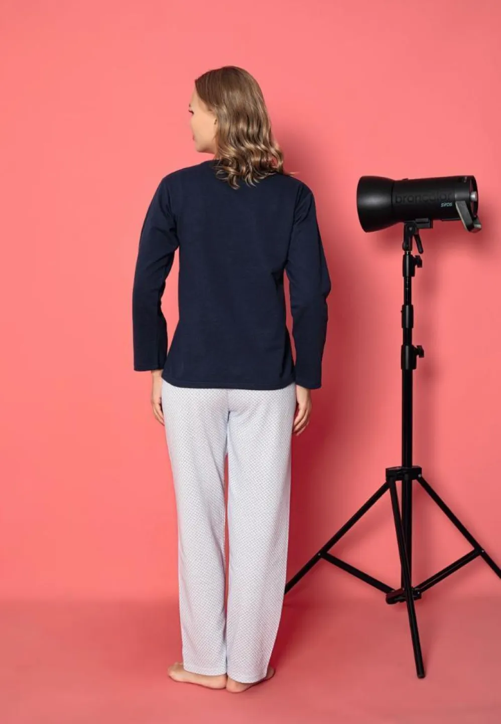 Pijama damă mâneci lungi confortabilă – Stele - 2