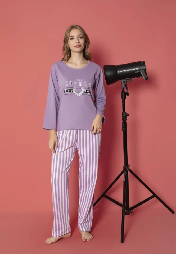 Pijama damă mâneci lungi confortabilă – Lovely