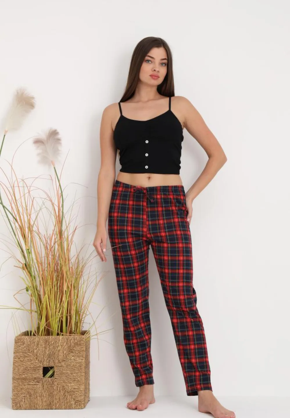 Pantaloni Damă eleganți – Design Modern cu Carouri - 4