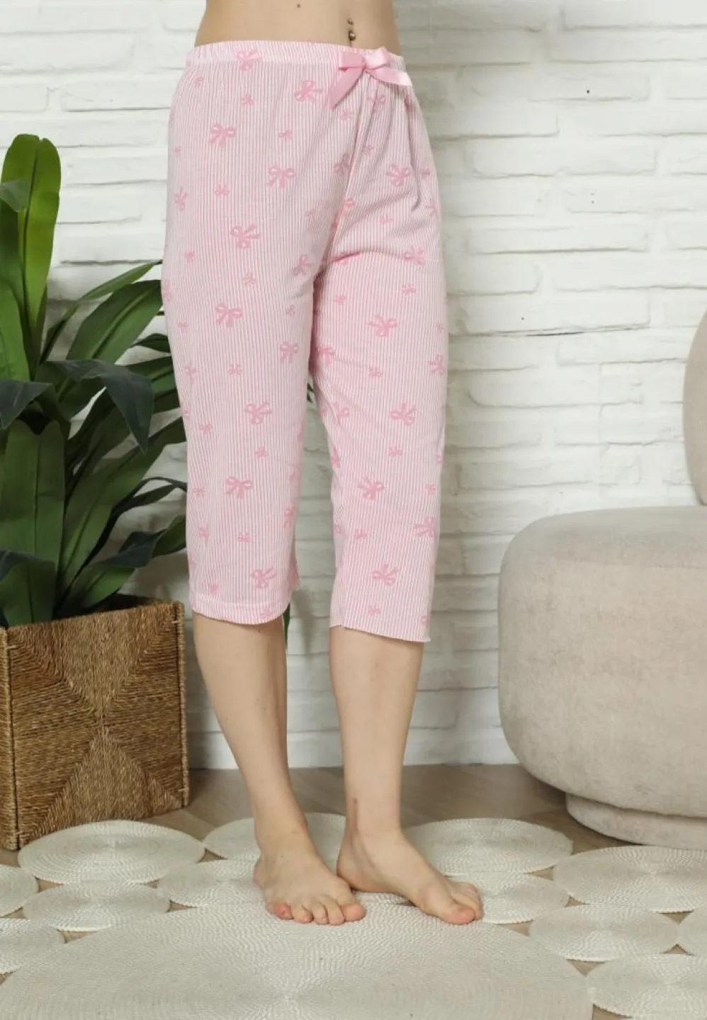 Pantaloni Damă trei sferturi roz – Lejeri și practici pentru fiecare zi - 3