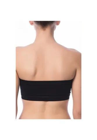 Bustieră damă fără bretele – Negru hover