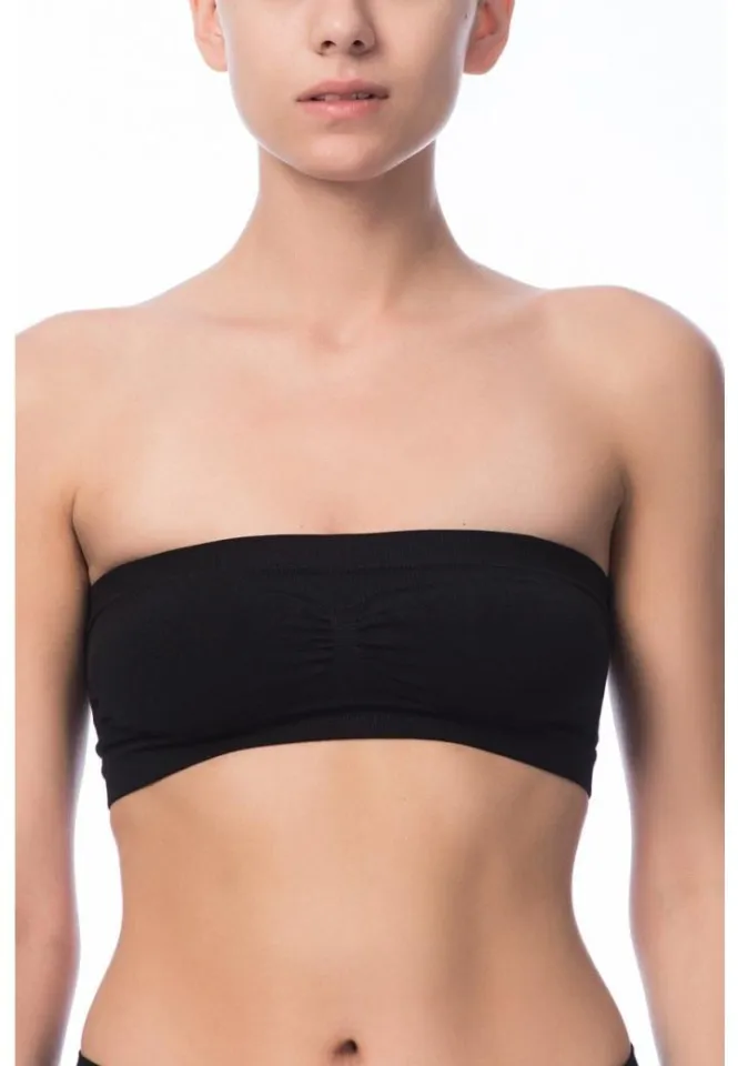 Bustieră damă fără bretele – Negru