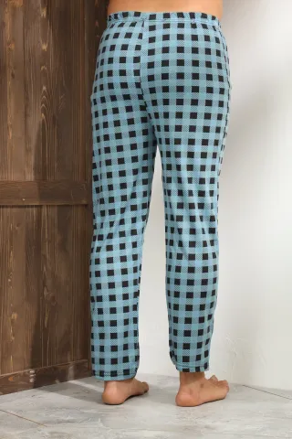 Pantalon bărbat print pătrat – stil casual pentru zi și noapte,M hover
