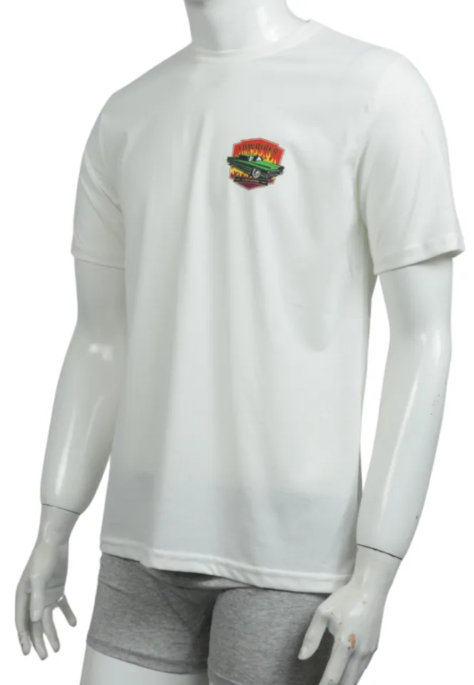 Tricou alb Lowrider – bărbat, stil modern