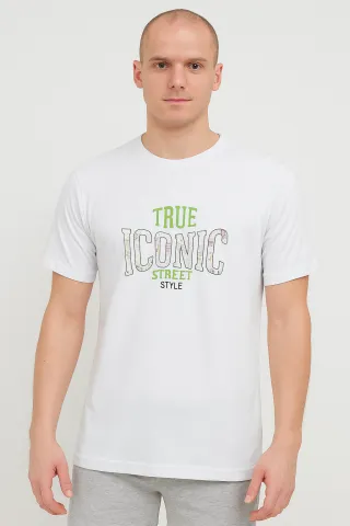 Tricou alb True Iconic – bărbat, confortabil și versatil