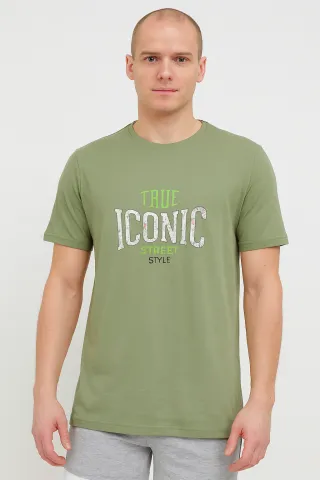 Tricou verde True Iconic – bărbat, confortabil și versatil