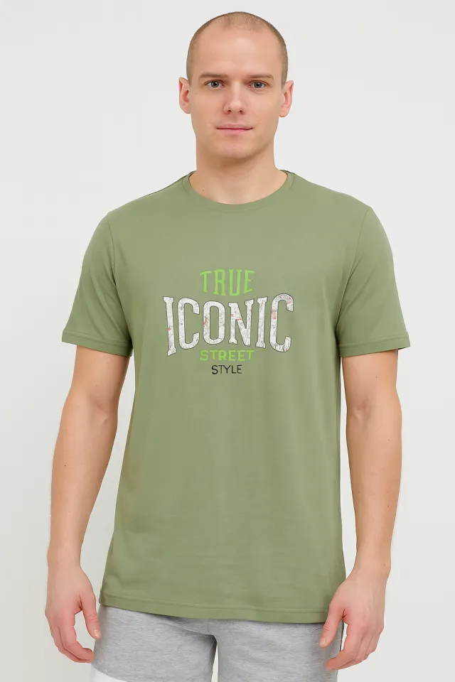 Tricou verde True Iconic – bărbat, confortabil și versatil