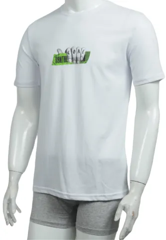 Tricou alb Coal – bărbat, confortabil și versatil