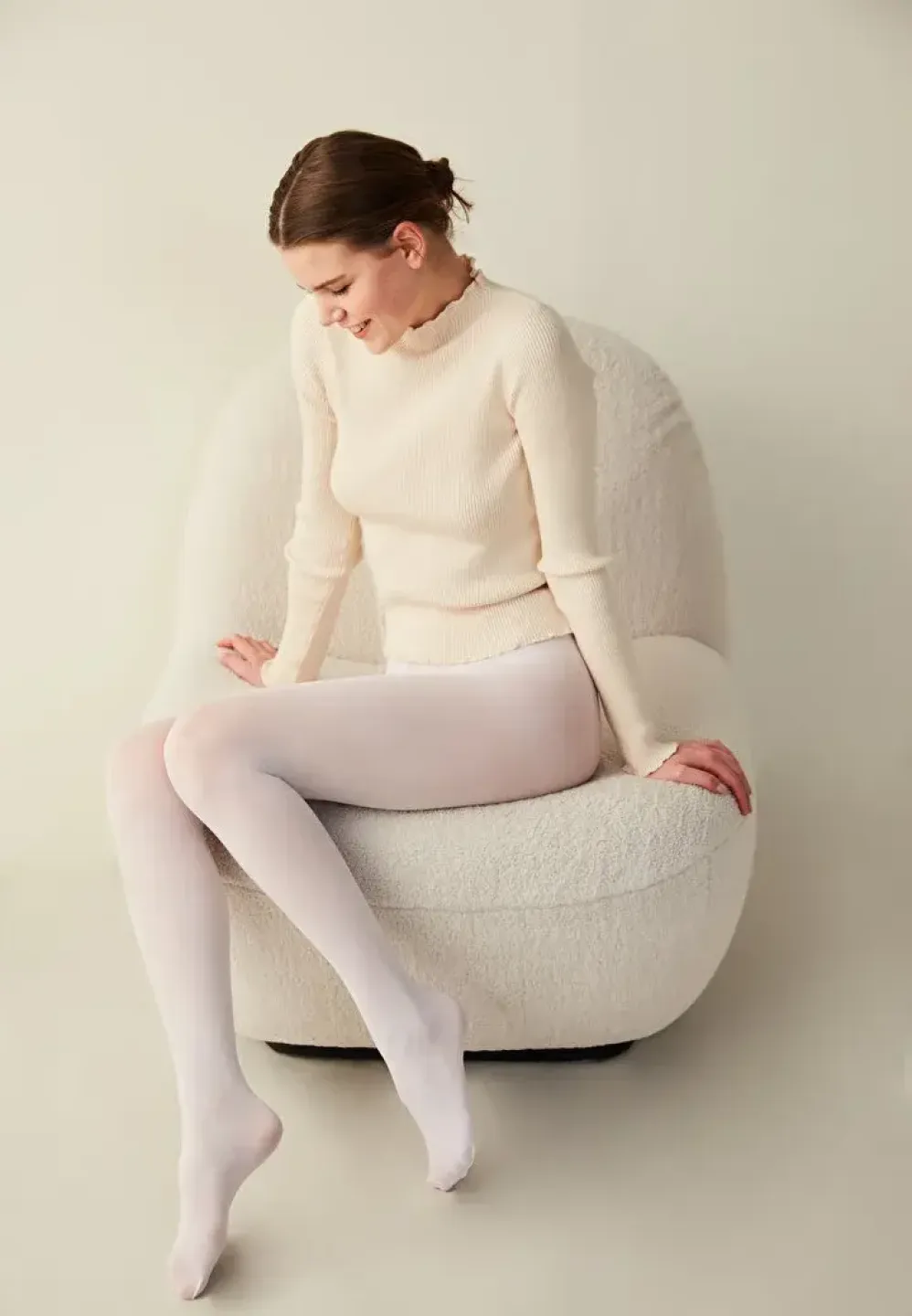 Dres Penti Micro 40 DEN – Alb Opac, Perfect pentru Orice Ținută - 1