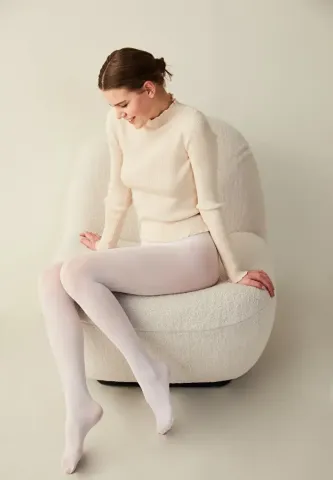 Dres Penti Micro 40 DEN – Alb Opac, Perfect pentru Orice Ținută