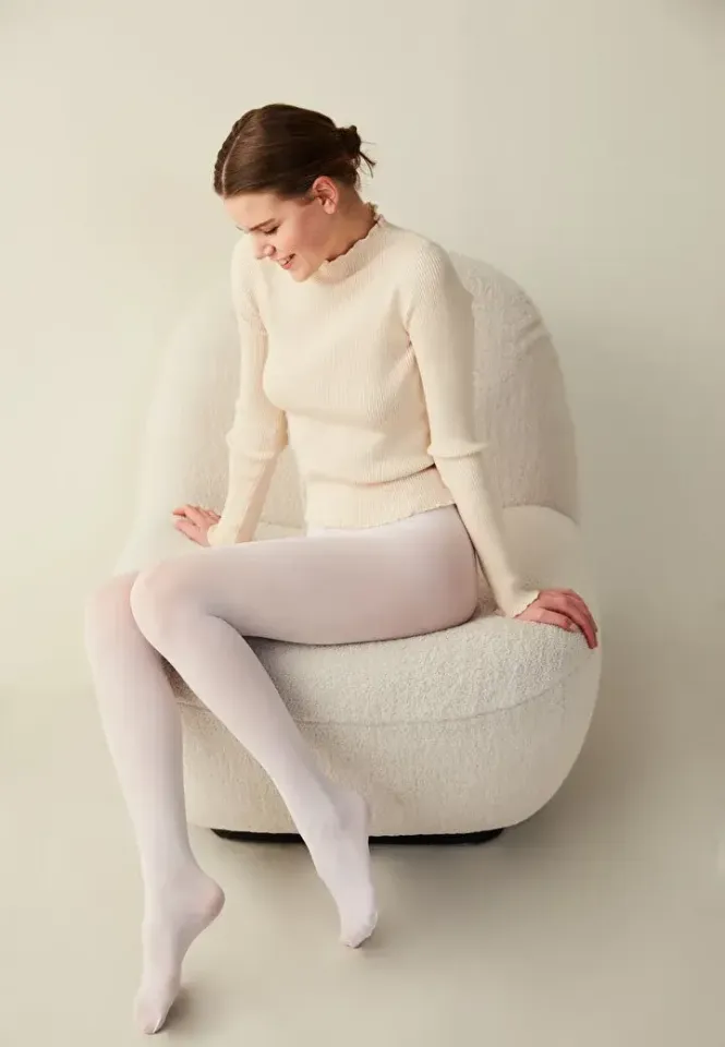 Dres Penti Micro 40 DEN – Alb Opac, Perfect pentru Orice Ținută