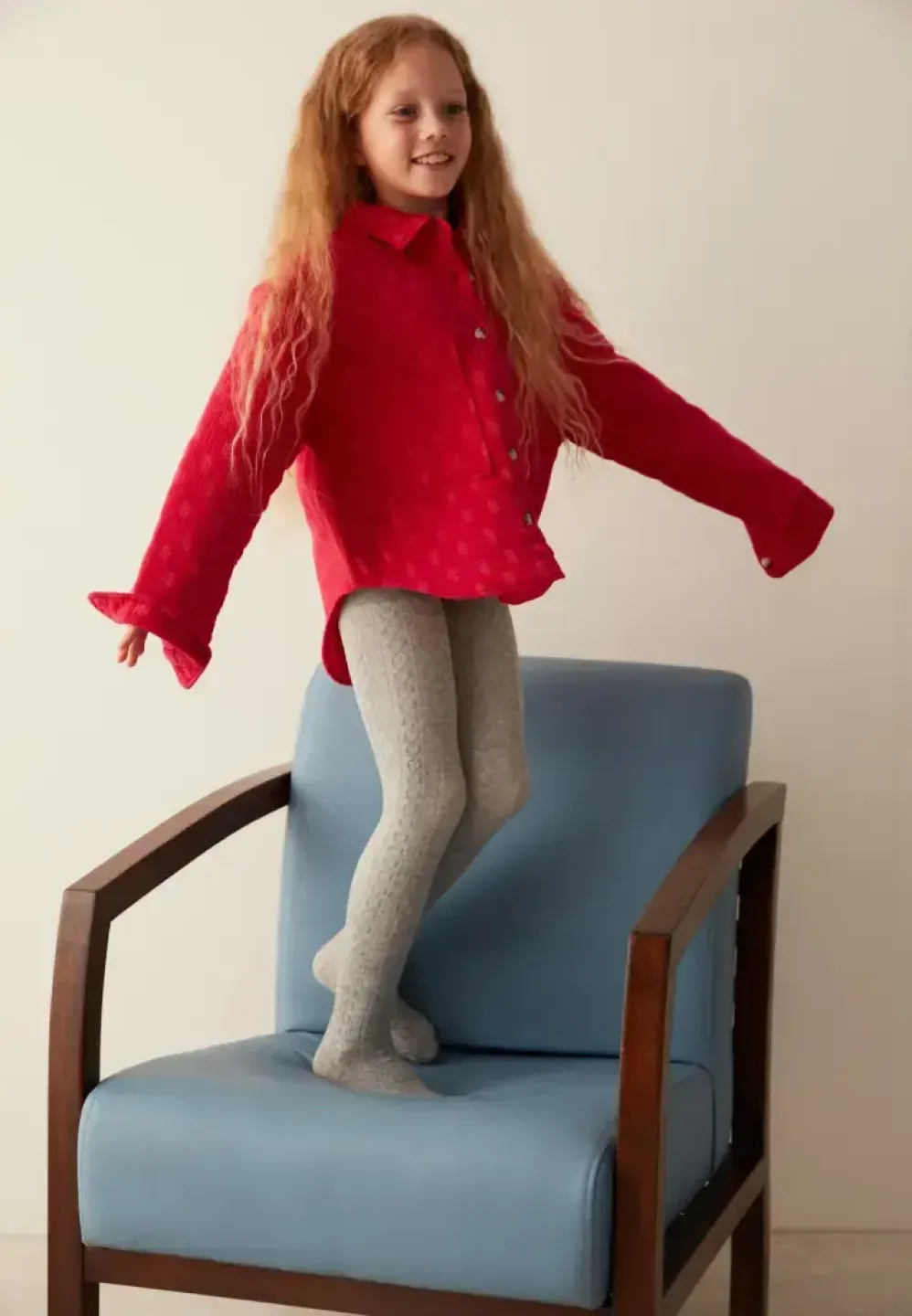 Dres Penti Karina – Bumbac Tricotat Gri Deschis - 1