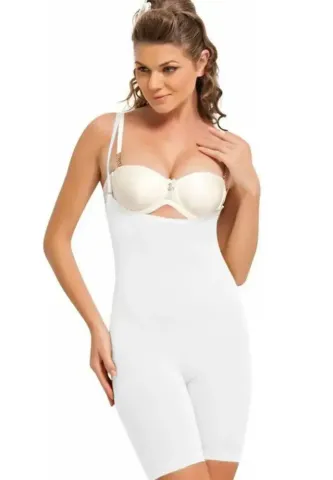 Corset Bodylife Alb Modelator fără Cusături