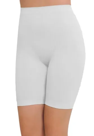 Corset Modelator Alb cu Silicon și Pantaloni Scurți, pentru Ridicarea Feselor
