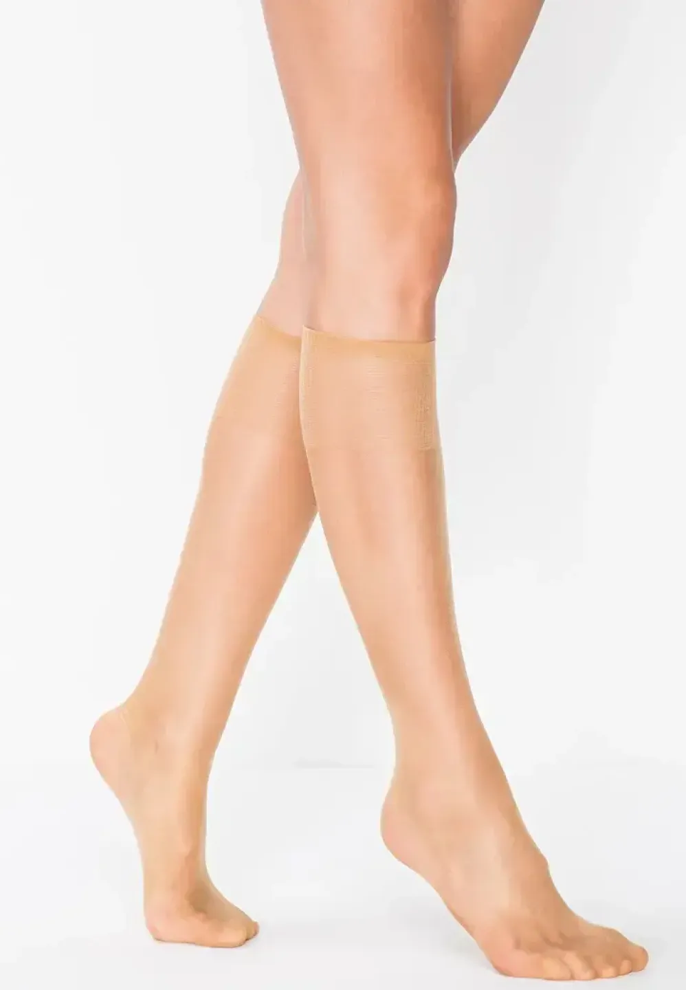 Sosete Penti Fit 15 Den, Sub Genunchi, Bej - 1