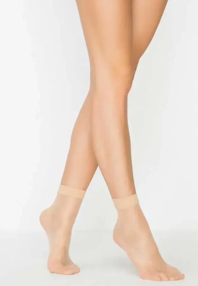 Sosete Penti Dance 15 Den, Scurte, Bej Deschis
