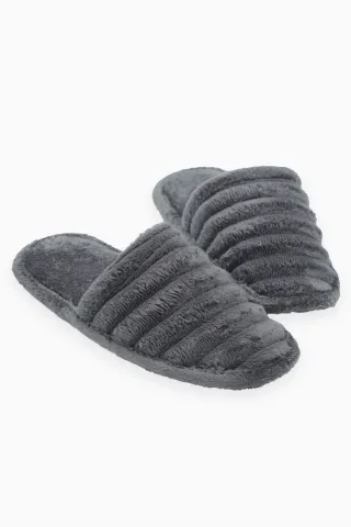 Papuci de Casă Eleganți pentru Doamne, Gri inchis