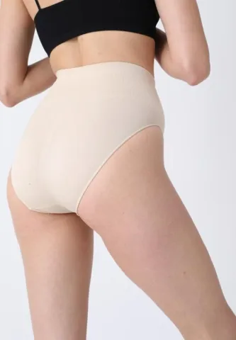 Corset modelator clasic, talie înaltă, bej hover