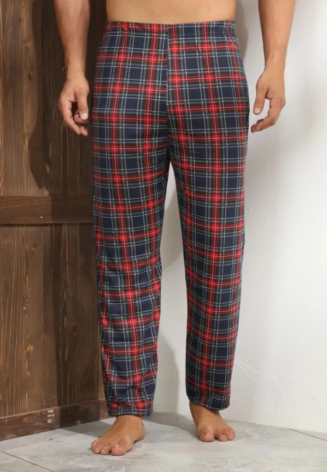 Pantalon casual bărbat Big Size, negri cu carouri și linii