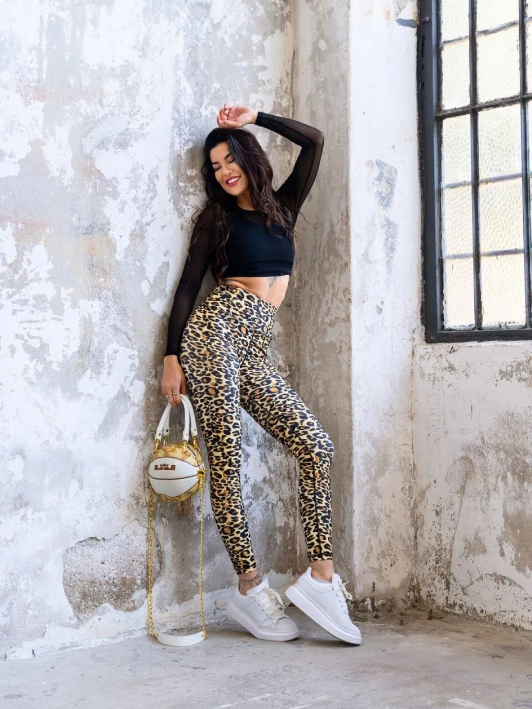 Colanți damă leopard pentru confort zilnic - 3
