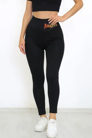 Colanți damă negru Angels pentru confort zilnic