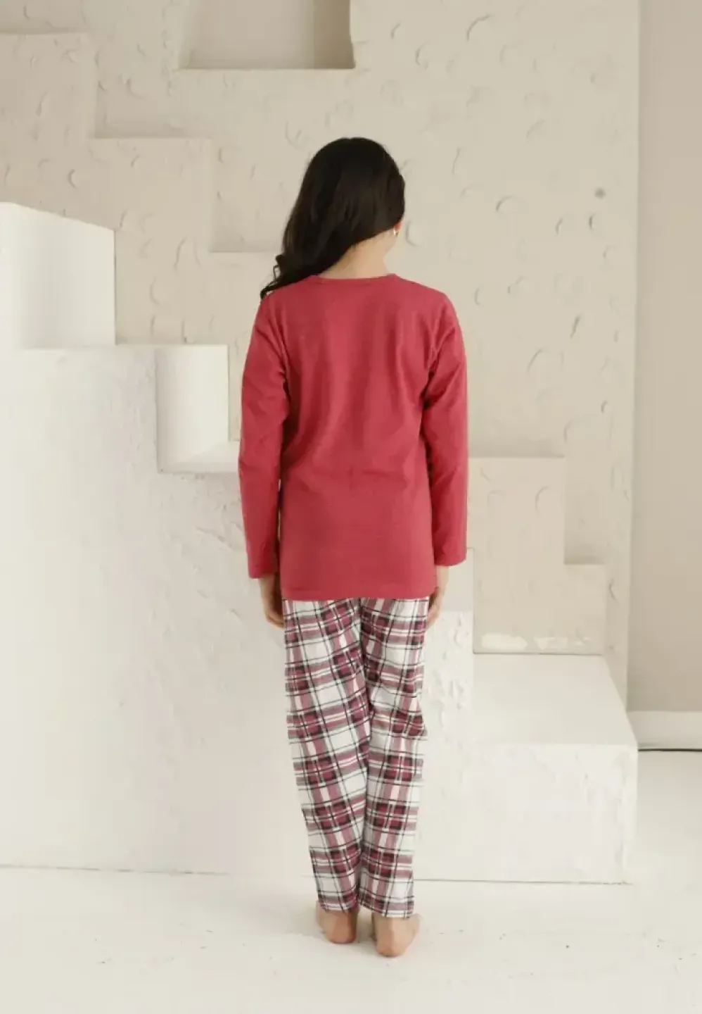 Pijama Fete, Roz, Mânecă Lungă si Pantaloni Lungi, Distracție - 3