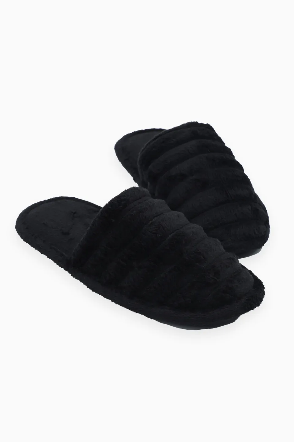 Papuci de Casă Eleganți pentru Doamne, Negru - 1