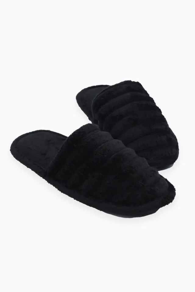 Papuci de Casă Eleganți pentru Doamne, Negru