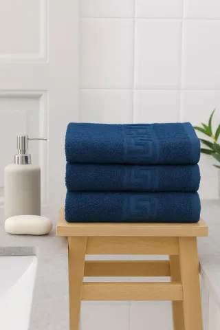 Set 3 prosoape bumbac Bleumarin 50×90 cm 500 g