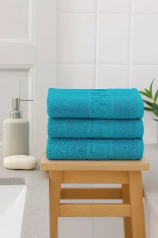 Set 3 prosoape bumbac 50×90 cm Verde 500 g