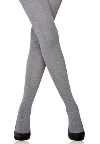 Dres Penti Perla 180 DEN croșetat Bumbac gri